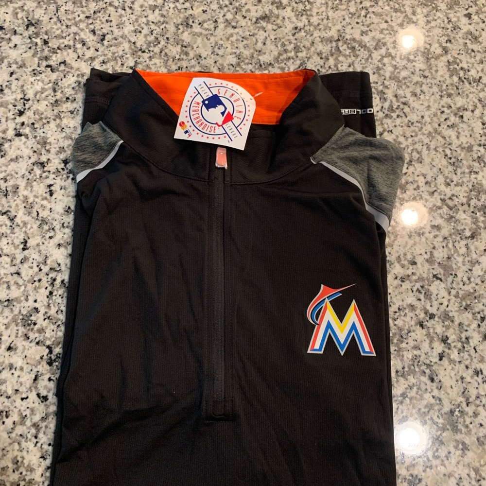 Majestic Miami Marlins quarter-zip